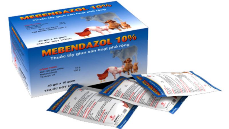 Mebendazol được nhiều trang trại chăn nuôi lớn sử dụng